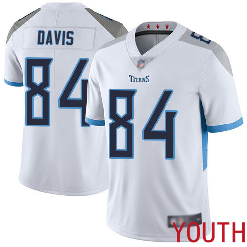 Tennessee Titans Limited White Youth Corey Davis Road Jersey NFL Football #84 Vapor Untouchable
